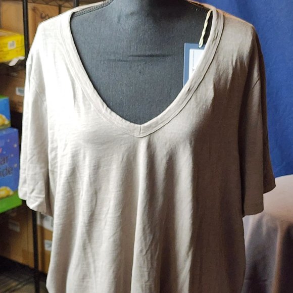 Universal Thread Goods Co. Galvanized Gray Fitted V Neck Short Sleeve TShirt 3XL - Picture 2 of 15